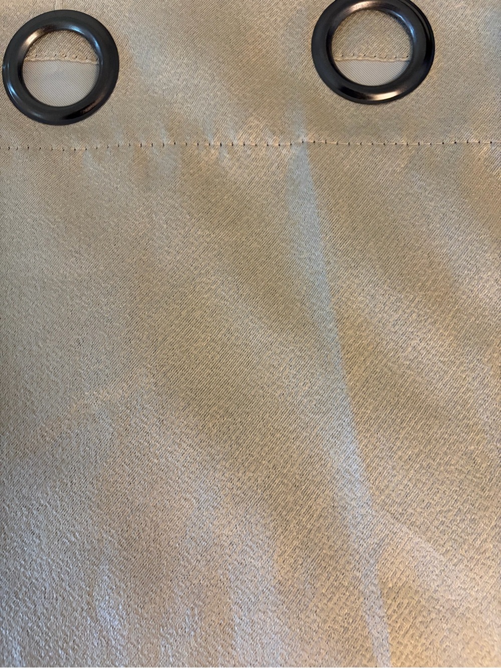 Neutral Taupe Grommet Curtain Panel - Light-Filtering 36”W - 82” L (2 panels)